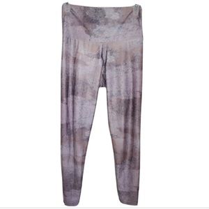 Onzie Shiny/metallic Pink Leggings animal print Size S/M small medium